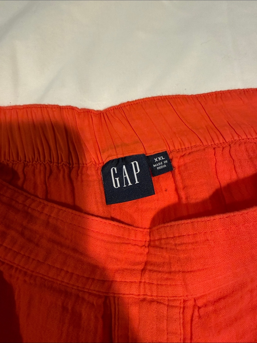 GAP Vibrant Orange Front-Button Skater Skirt - Picture 2 of 2